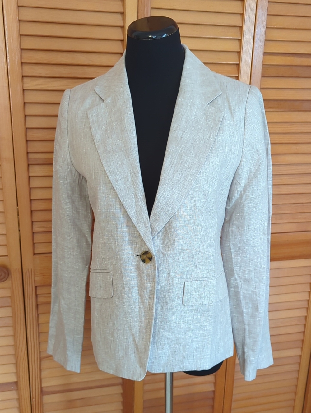 NWT Quince 100% Linen Single-Button Blazer Flax Size Small New With Tag European
